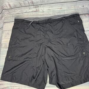 Nike Vintage Black Swim Trunks Mens Lg